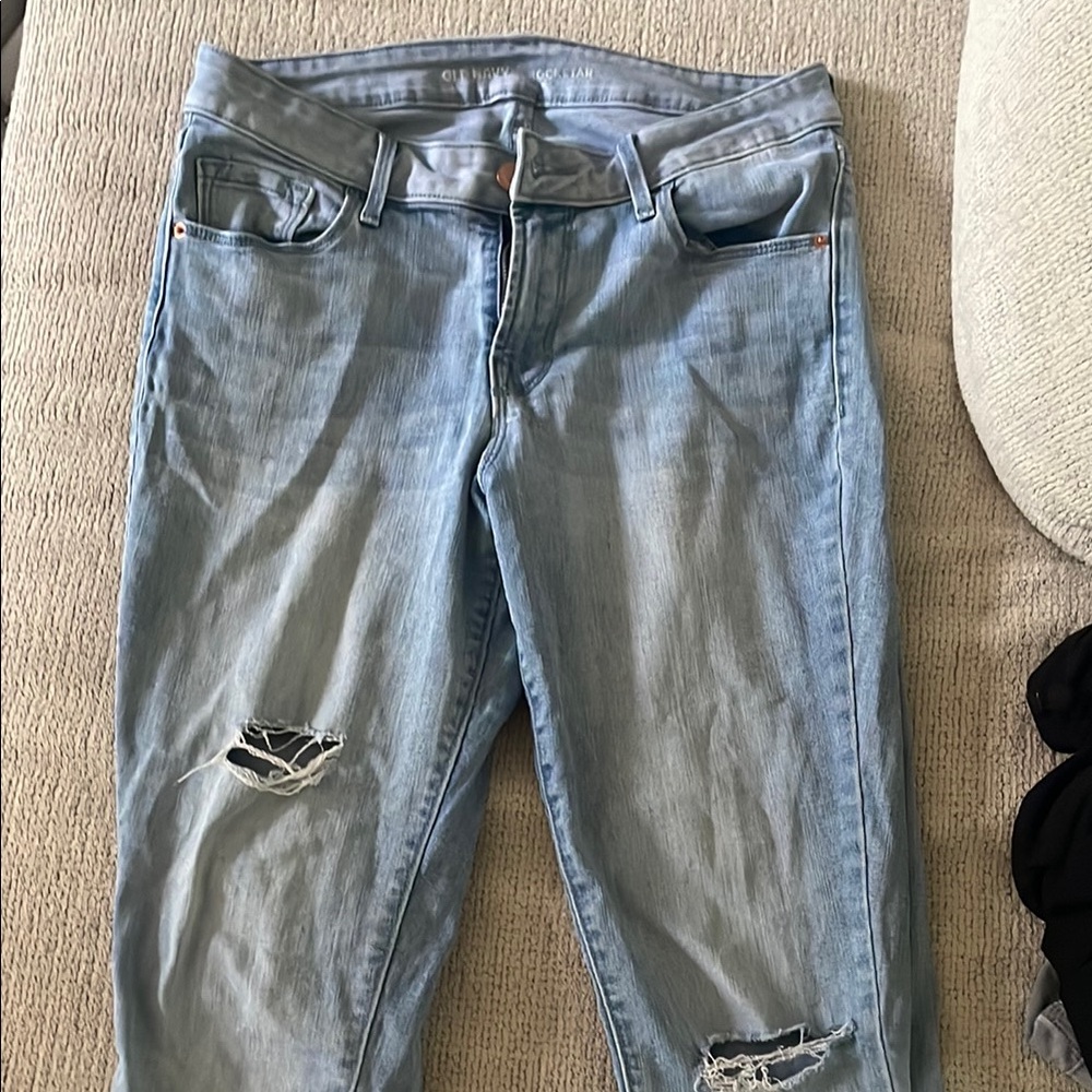 Old Navy Light Blue Distressed Women's Jeans